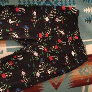 Lularoe floral leggings OS
